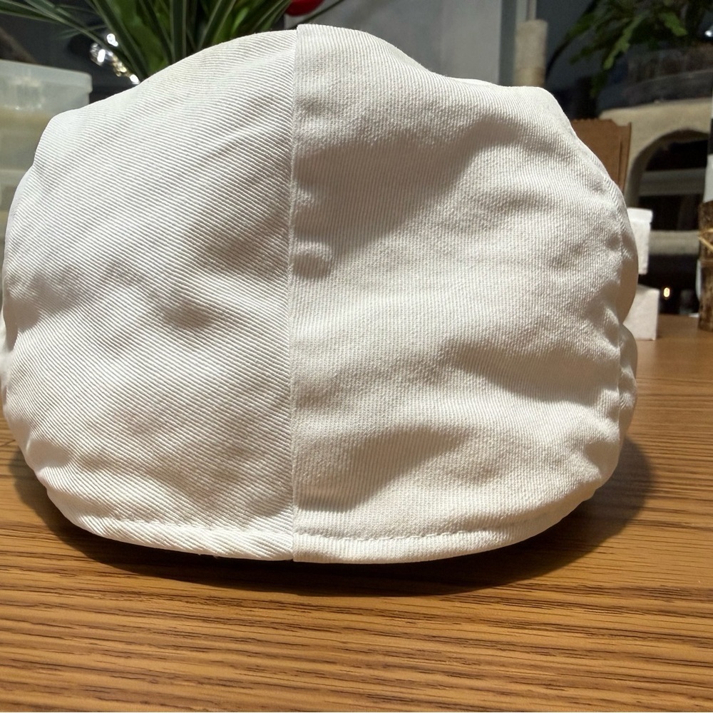 Set of 2 Lids… High Quality 109% Cotton Beige and White Caps - Picture 15 of 16